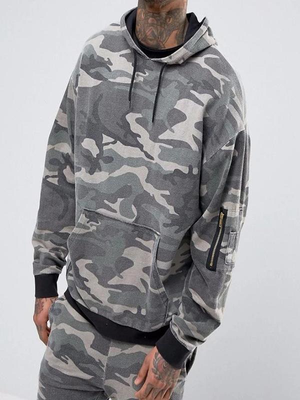 new style camo tracksuit with sleeve pocket