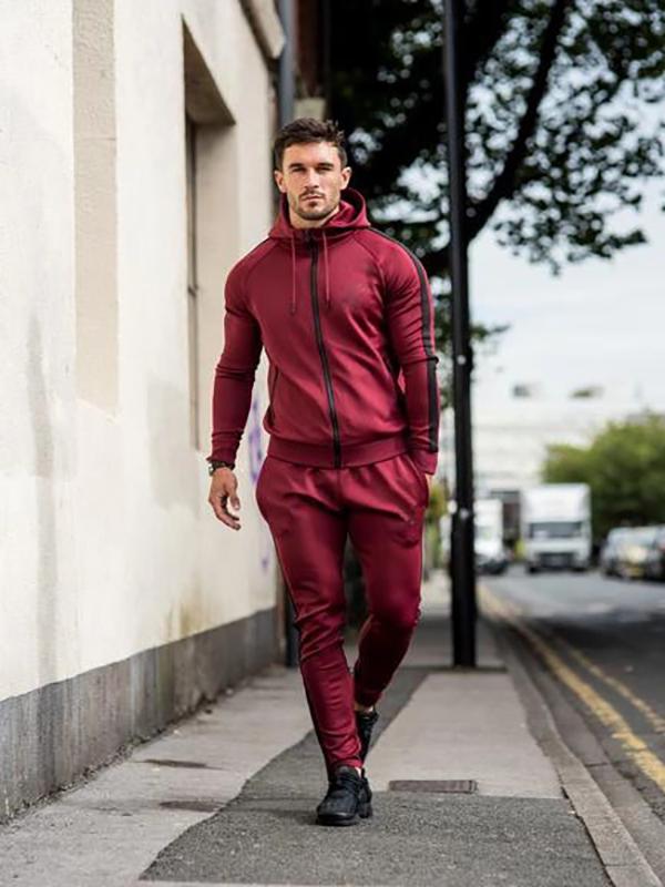 100% polyester fabric tracksuit