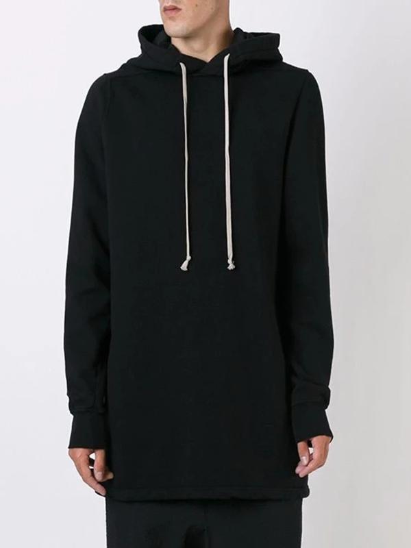 custom black french terry hoodie