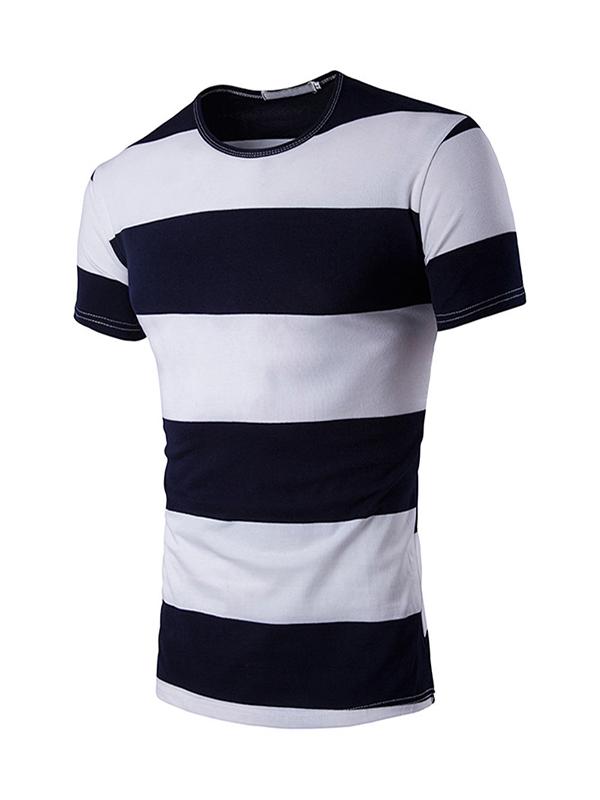black and white striped t-shirt