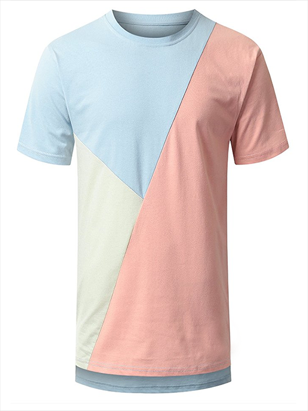 fashion style different colors padding t-shirt