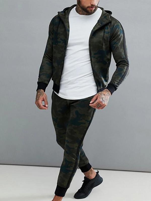100% polyester lightweight camo tracksuit