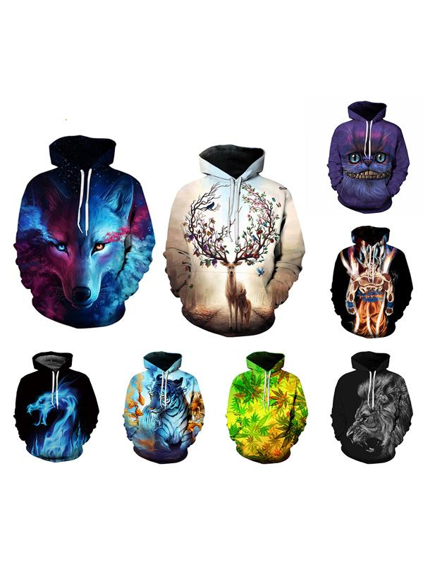 100% polyester sublimation printed hoodie