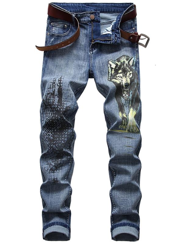custom print jeans